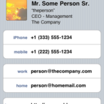 VCard including the photo!